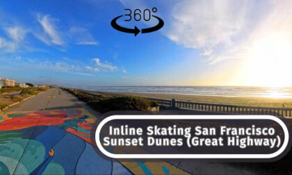 San Francisco 360 VR - Rollerblading Sunset Dunes Park (Great Highway)