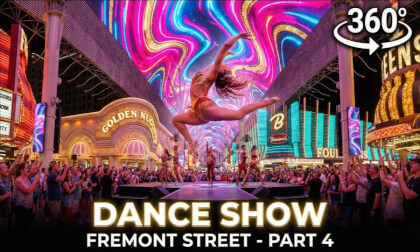 Fremont Street Live Dance & Acrobatic Show | 360° VR – Part 4