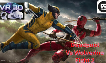 3D Deadpool vs Wolverine Fight 2