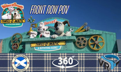 Wallace and Gromit Front Row POV | 360° Thrilling Ride Experience