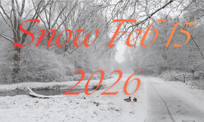 Start of a snowy day