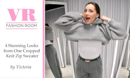 4 STUNNING Looks from ONE Cropped Knit Zip Sweater (Bodysuit Magic!)