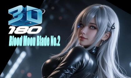 3D VR180 Ai Girls, Song - Blood Moon Blade No.2, Ai Art, Aiビデオ, Ai音楽, Ai芸術