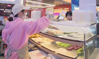 Various snacks in the food street