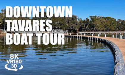 Tavares Downtown Seaplane Base Boat Tour VR180 3D Lake Dora Boating Waterfront Dock VR视频 3D動画 VR旅行