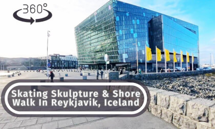 #360 Video Of Inline Skating Reykjavik's Iconic Sculpture & Shore Walk