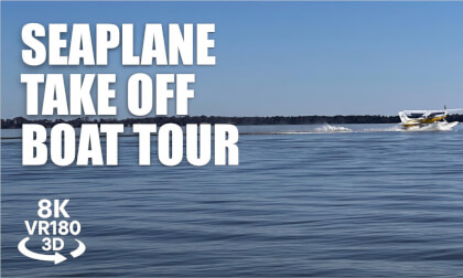 Flying Boat Landing & Seaplane Takeoff VR180 3D | Lake Dora • Tavares Seaplane Base | VR视频 3D動画 VR旅行
