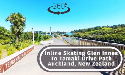 360 Skating Adventure: Exploring Glen Innes To Tamaki Drive Path In Auckland, NZ
