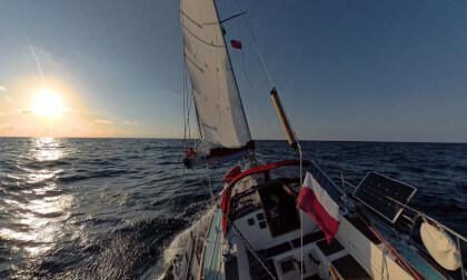 Sailing Vessel into the English channel.