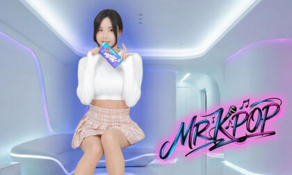 [MR MODEL] Habin #3 Cozy Knit Top & Plaid Skirt | Passthrough 8K 3D | (하빈)