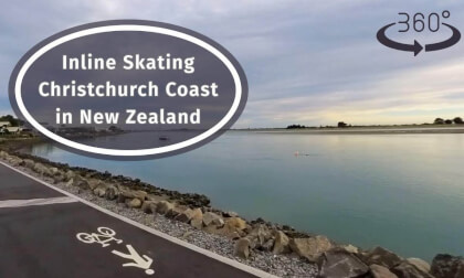 #360 Adventure In New Zealand: Exploring Christchurch Coast On Inline Skates