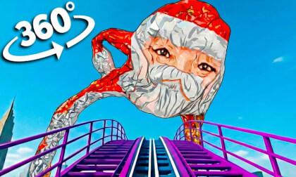 360° Roller Coaster Goo Goo Ga Ga VR | 8K Ultra HD Crazy Meme Ride