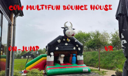Cow multifun bounce house jump