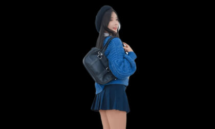 [MR MODEL] Habin #6 Blue Knit Look School Uniform Mood | Passthrough 8K 3D | (하빈)