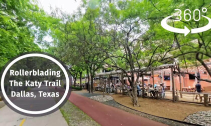Rollerblading Through Dallas: The Katy Trail In #360!