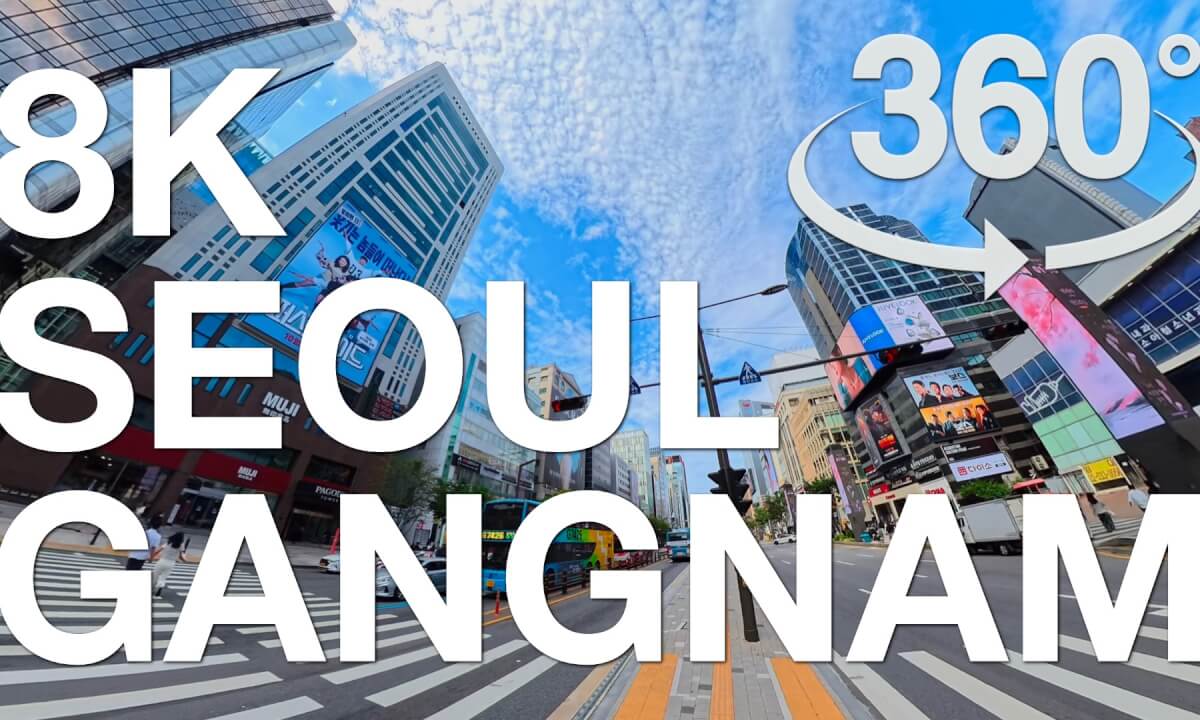 Gangnam Street, Seoul 360° Tour