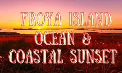 Sunset over Frøya Island  | Full version | Norwegian North Coast | Picturesque Lighthouse | Relaxing VR 360°