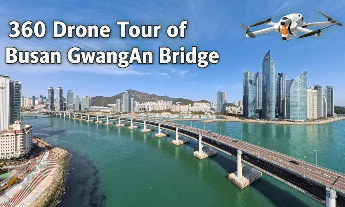 360 Drone Tour of Busan GwangAn Bridge 부산 광안대교 360 드론 투어