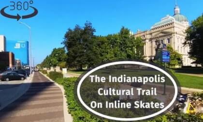 Inline Skating The Indianapolis Cultural Trail In #360°
