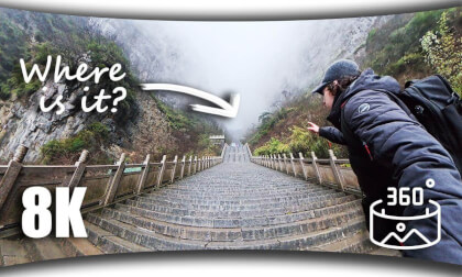 I Climbed 999 Steps in China's Most Dangerous Mountain | 8K 360° Virtual Reality