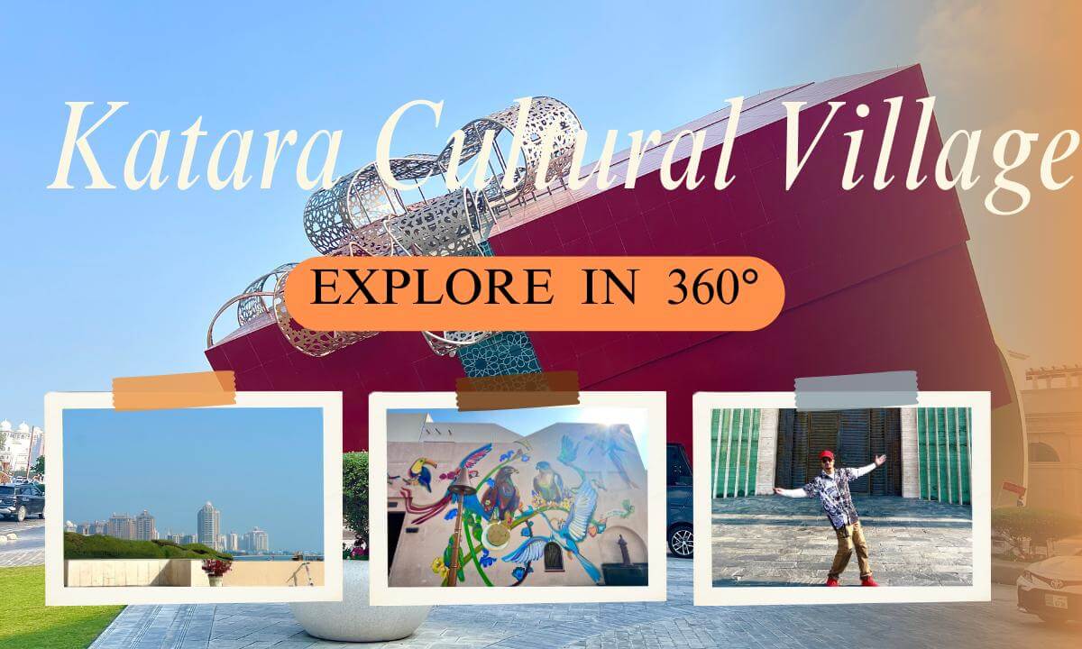 🎭✨ 360° Katara Cultural Village Doha 🇶🇦 | Grand Amphitheatre, Kids Play Area & Stunning Sea Views 🌊🎥 360° Experience