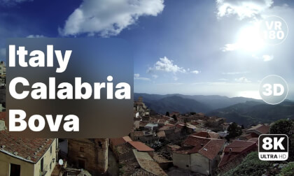 Italy Calabria Bova - Ancient Greek Village Walk 8K 180 3D