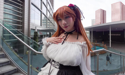 evangelion Asuka cosplay slide whow