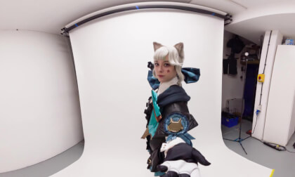 Genshin Impact Lynette cosplay slide show