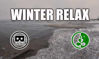 Winter Shoreline Serenity: Lake Ontario VR180 | 3D Nature Relaxation