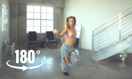 Studio Dance Performance by Nat in 180° VR | 8K Immersive VR Experience