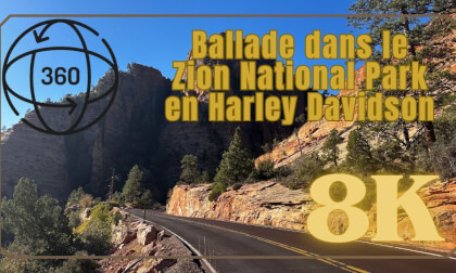 Ballade dans le Zion National Park en Harley Davidson