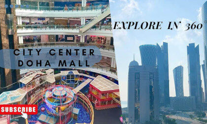 🛍️🌆 360° City Center Doha Mall & Marriott Hotel 🇶🇦 | 360° Ultimate Shopping & Skyline Experience 🎥🏨✨