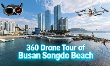 360 Drone Tour of Busan Songdo Beach 부산 송도해변 360 드론 투어
