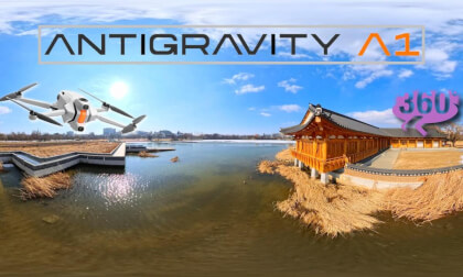 Beautiful frozen lake at Jeonju Deokjin Park Korea ㅣ Antigravity A1 전주덕진공원 겨울풍경