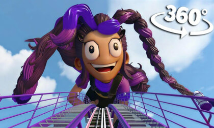 360° INSANE POPPY PLAYTIME 5 Roller Coaster in VR