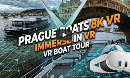 [8K] Prague Boats Cruise - 360° VR 8k Experience -  Deathstranding Vibes