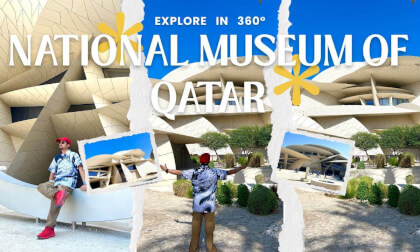 360° National Museum of Qatar & Doha Corniche Night Ride 🌙🇶🇦 | 360° City Lights Experience | QATAR