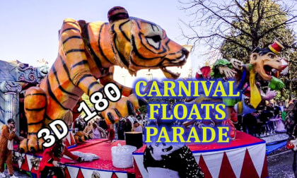 Carnival Floats Parade in Italy - 3D 180