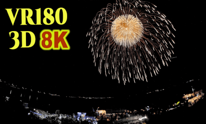 The beauty of spherical Shakudama Fireworks that measures 3 feet across