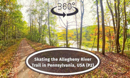 Autumn Trail Skating in #360 VR -  The Allegheny River Trail, USA (P. 2)