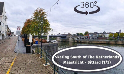 Rollerblading Southern Netherlands In #360 VR: Maastricht - Sittard (P. 1/3)