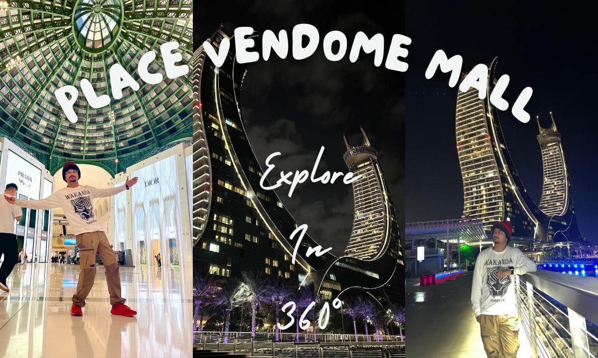 🌃🌀✨ Place Vendôme Mall 360° Magical Experience and Lusail | FULL 360° immersive night walk! 🌙💎| Doha