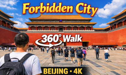 Forbidden City Walk in 360° (4K) | From Tiananmen Square to Entrance Security | Beijing VR Tour