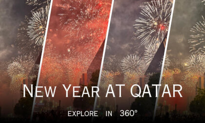 360° New Year’s Eve at Lusail Boulevard 🎆✨ | 360° Fireworks Experience 🇶🇦🌍 | Doha | QATAR