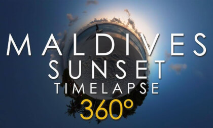 Maldives Sunset Timelapse 360 5K