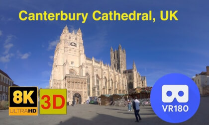 Canterbury Cathedral, England, in 3D VR180 