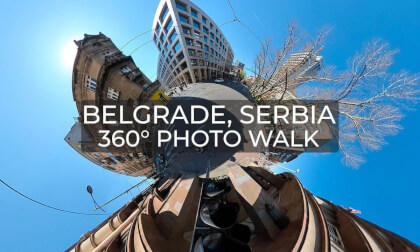 VR 360 Photo Walk Around Belgrade, Serbia | March 2024