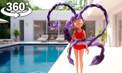 SHE’S IN MY VILLA! 😱 Lily Lovebraids In REAL LIFE| 360° VR 4K