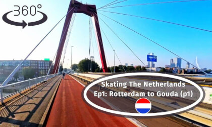 Traveling the Netherlands on Inline Skates In #360 VR (Ep1) - Rotterdam to Gouda p1