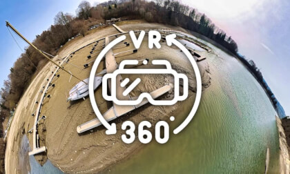 When the Lake Falls Silent | 360° Drone Video